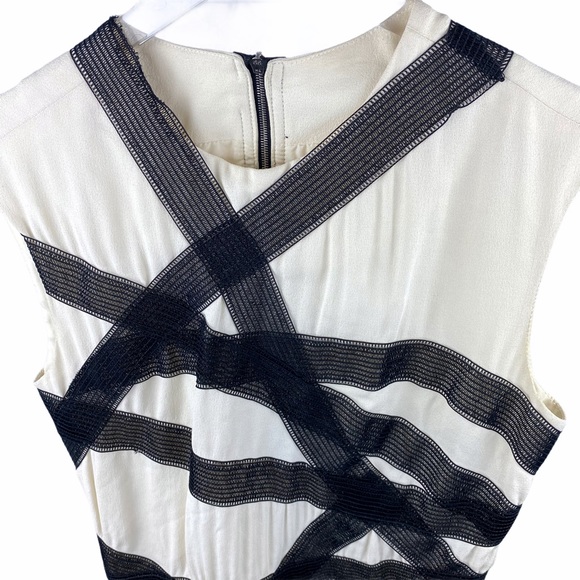 Thakoon Bandage Ivory Black Sheath Dress 2 - Picture 5 of 12